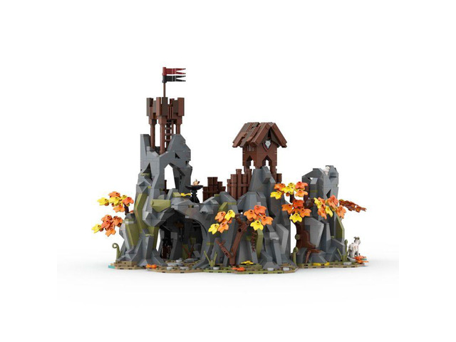 Custom MOC-241073 The Stronghold of Bandit Gavas Building Blocks Set (1303PCS)