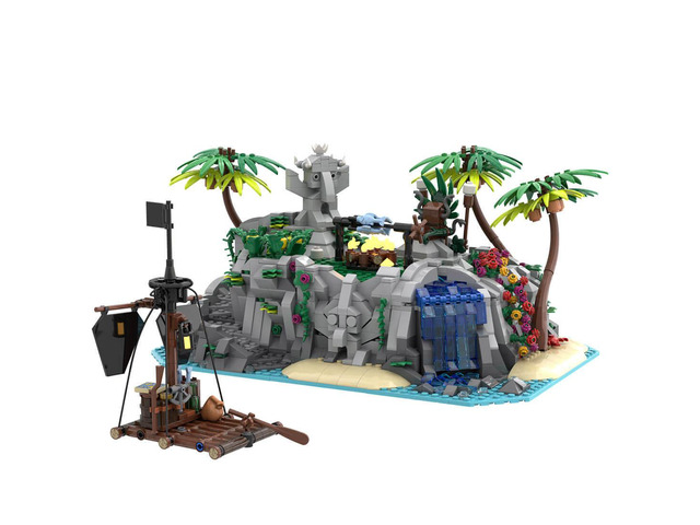 Custom MOC-225892 Medieval TAPU ISLAND Building Blocks Set1856PCSTOYS