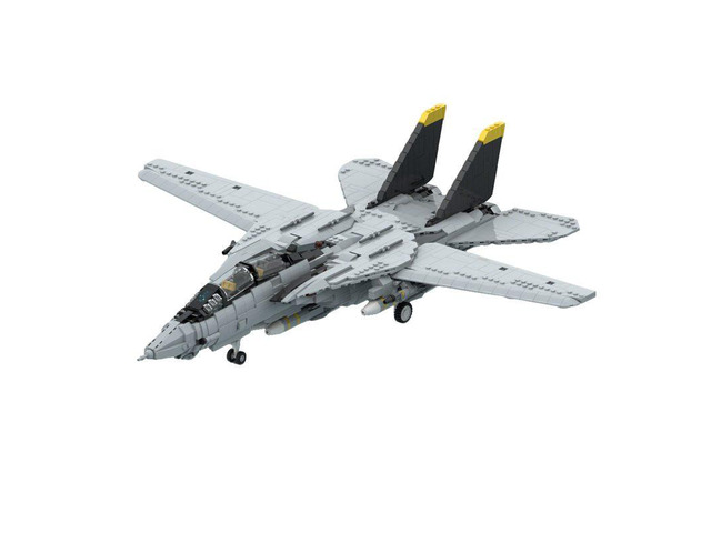 Custom MOC-241734 Military F-14 Tomcat Aircraft Building Block Model (2276PCS)
