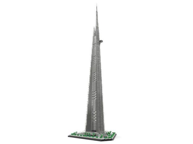 Custom MOC-246046 1/800 Scale Jeddah Tower Building Blocks Set (6112PCS) Toys