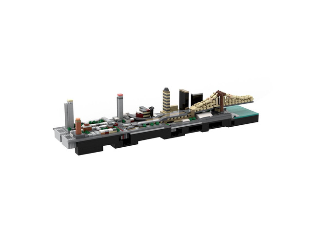 Custom MOC-238464 1/2000 Scale Upper East Side Building Blocks Set (774PCS)