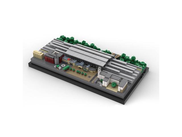 Custom MOC-152705 Erfurt Central Station Germany Street Scene Blocks Set 1617PCS