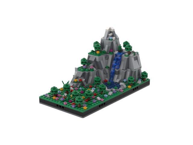 Custom MOC-37984 Diorama of Mountains and Valley Building Blocks Set (570PCS)