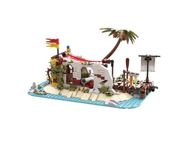 Custom MOC- 195318 Island Hideout Building Blocks Set (506PCS)