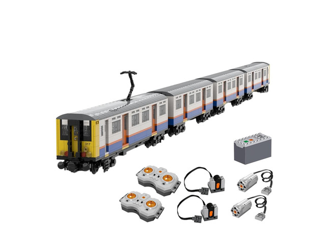 MOC-223165 British Rail Class 317 Overground 8-Wide Dynamic Version/2321PCS Toys