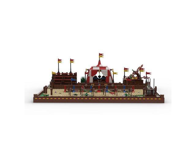 Custom MOC-208896 Medieval Village Jousting Tourney Building Blocks Set 1874PCS
