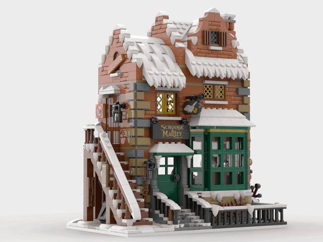Custom MOC-228435 Winter Village Scrooge & Marley Building Blocks(1841PCS)