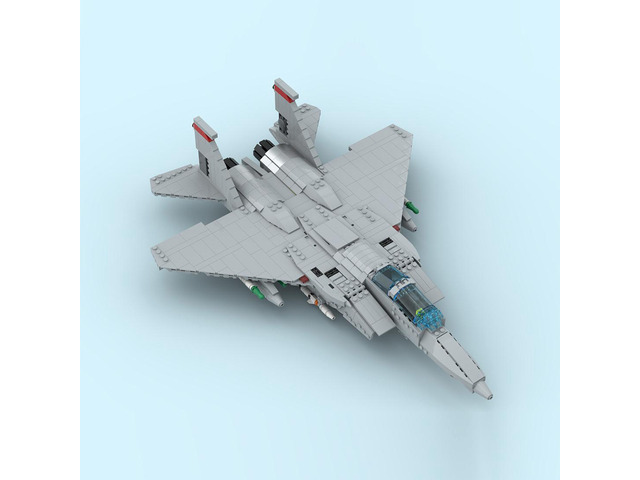 MOC-210105 American F15D Eagle Combat Aircraft Military Building Blocks 1527PCS