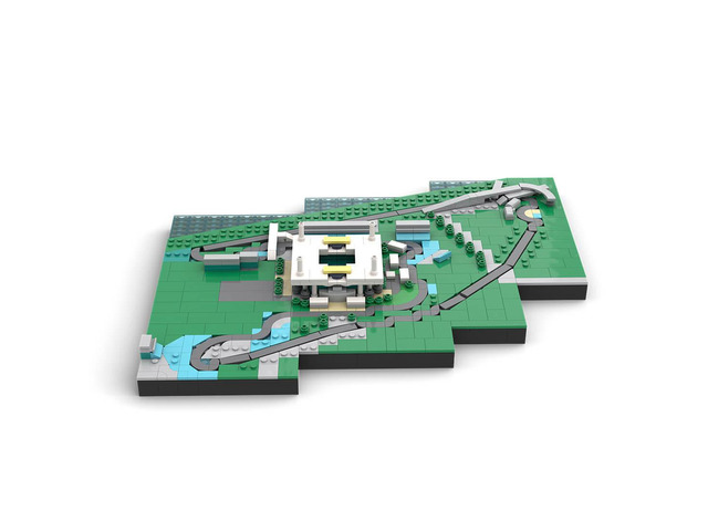 Custom MOC-180203 1/2000 Scale American Urban Stadium Building Blocks Set 994PCS