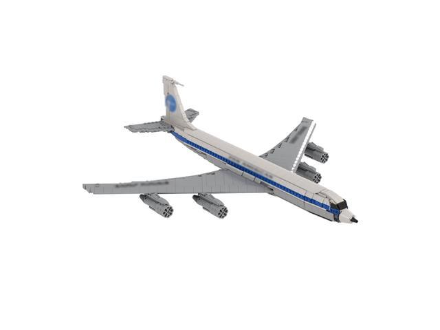 Custom MOC-103406 1/80 Scale American 707 Passenger Plane Blocks Set (1598PCS)