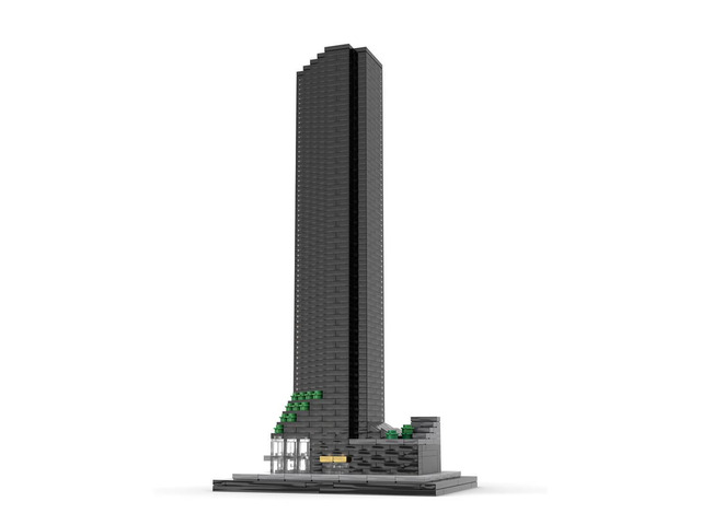MOC-211277 1/800 Scale Famous NewYork Landmark Architecture Street Scene 974PCS