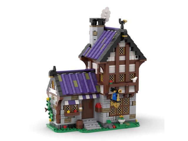 Custom MOC-203404 Medieval Tailor shop Building Blocks Set(1341PCS) Toys