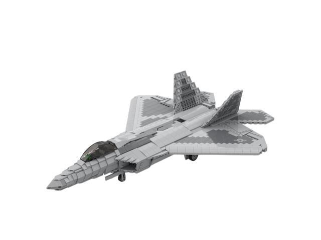 Custom MOC-105520 1/35 Scale F-22 Fighter Building Blocks (1624PCS)