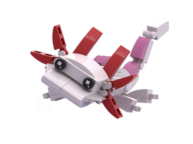 Custom MOC-198581 Axolotl Building Blocks Set 117 Parts Building Toys