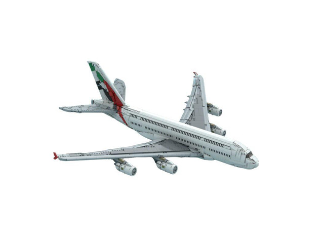 Custom MOC-235903 Emirates Airbus A380 Building Blocks Set (3788PCS) Toys
