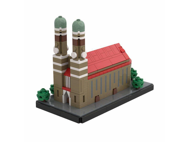 Custom MOC-251437 1/830 Scale German Frauenkirche Building Blocks Set (556PCS)