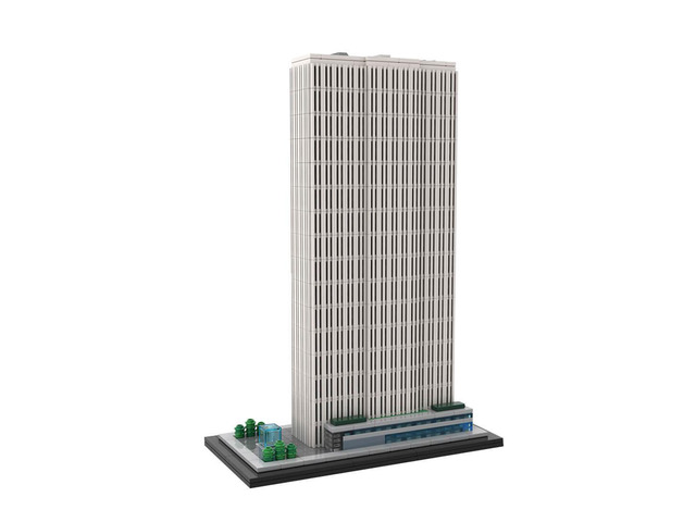 MOC-228751 1/800 Scale Famous NewYork Landmark Architecture Street Scene 1017PCS