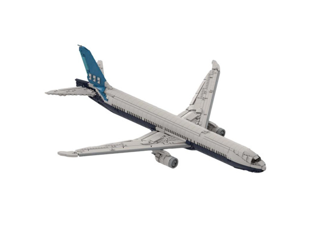 Custom MOC-223987 Boeing 777 X Airplane Building Blocks Set (2298PCS) Toys