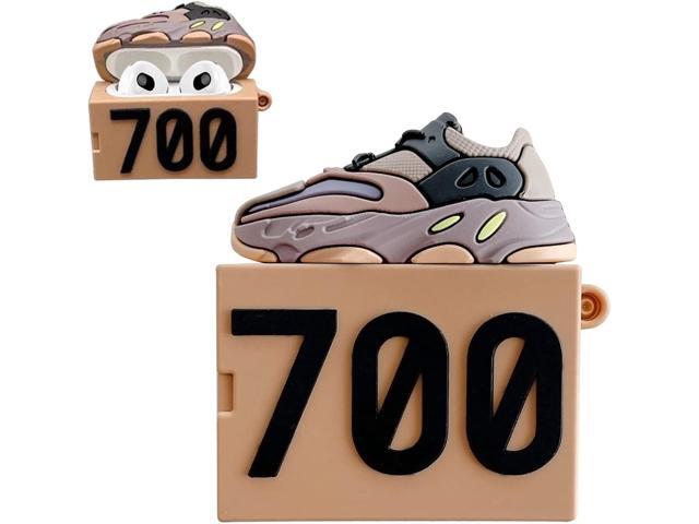 Shoe Box Case Cover fit for Airpods 3 3rd Generation 2021 (700 Brown), 3D Creative Sports Shoes Cute Cartoon Funny Fun, Soft Silicone Skin Keychain...
