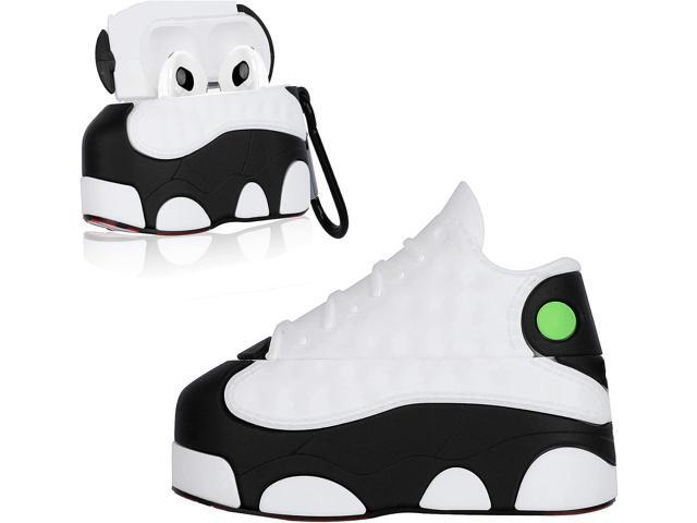 Shoe Box Case Cover fit for Airpods 3 3rd Generation 2021 (White), 3D Creative Sports Shoes Cute Cartoon Funny Fun, Soft Silicone Skin Keychain...