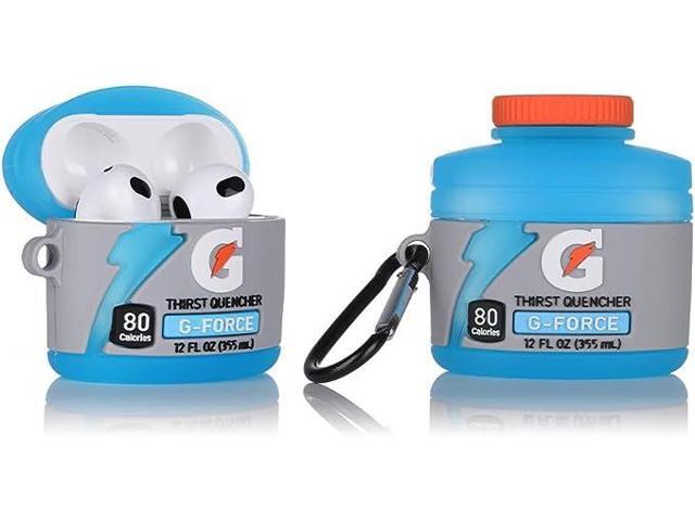 Funda protectora de silicona para Airpods de 3ª generación, con bonito diseño divertido de piel, con llavero (Nutella+Bubba+G)