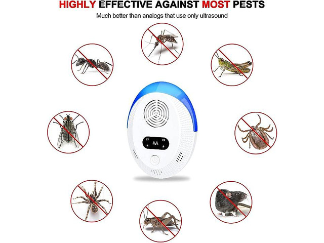 Ultrasonic Pest Repeller 6 Packs, Indoor Pest Control, Ultrasonic Pest Repellent, Indoor Pest Control for Home,Kitchen, Office, Warehouse, Hotel