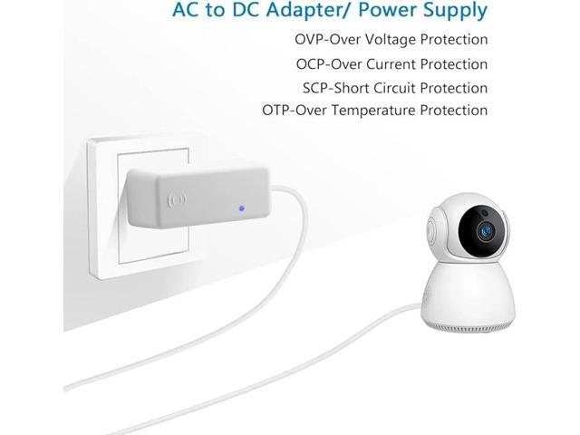 12V 1A Power Supply 12 Volt 1A 12W White AC Adapter 12volt 500mA 600mA Power Adapter 100V~240V AC to DC Converter with 5.5x2.5mm Tip for LED Light...