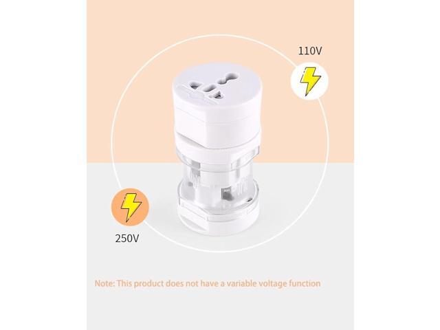 Travel Adapter, Worldwide 3-in-1 Universal Travel Adapter Wall Charger AC Power Plug Adapter for USA EU UK AUS