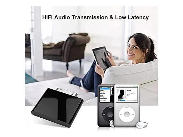Bluetooth Transmitter for iPod Classic, Plug-and-Play Bluetooth Adapter Connector for iPod Classic 160gb, Bluetooth Adapter Compatible with iPod...