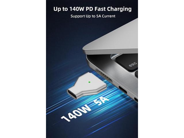 140W USB C to Magnetic 3 Charging Adapter Compatible with MacBook Pro 2023 (M2, 14/16 inch), MacBook Air 2022 (M2), MacBook Pro 2021 (M1, 14/16 inch)