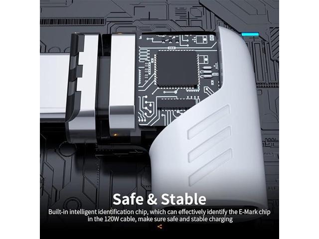 Magnetic USB C Adapter,Right Angle Magnetic USB C to USB Type C Connector with PD 120W Fast Charge & 480Mbps Data Transfer Compatible with MacBook...