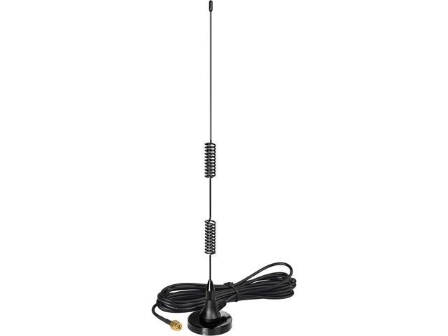 Dual Band VHF UHF 136-174MHz 400-470MHz Ham Radio Magnetic Base Antenna Handheld Two Way Radio SMA Male Antenna for Ham Radio Walkie Talkie Icom...