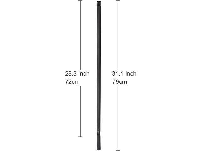 Dual Band VHF UHF 136-520MHz 31 inch Foldable CS Tactical SMA Female Ham Radio Antenna for Kenwood Wouxun Baofeng BF-F8HP UV-5R UV-82 BF-888S GT-3...