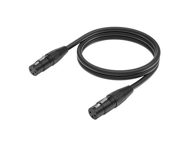 Female to Female Cable, 3 Pin XLR Female to Female Microphone Mic Cord for Audio and Sound Equipments(5ft/1.5m,1pack)