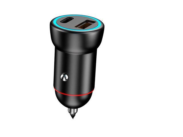 New car charger mini 100W super fast charger mini hidden dual usb pull ring car charger