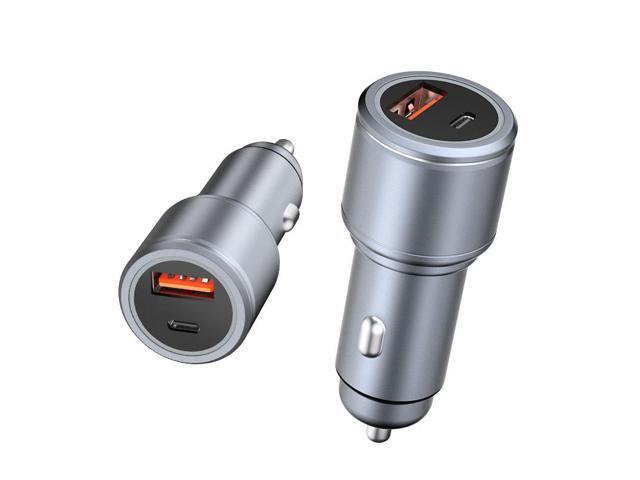 Metal Car XY001B A+C Charger Dual Port Fast Charger Mini Car Charger