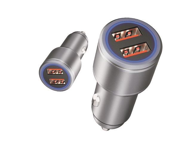 Metal Car XY001B Dual QC3.0 Charger Dual Port Fast Charger Mini Car Charger