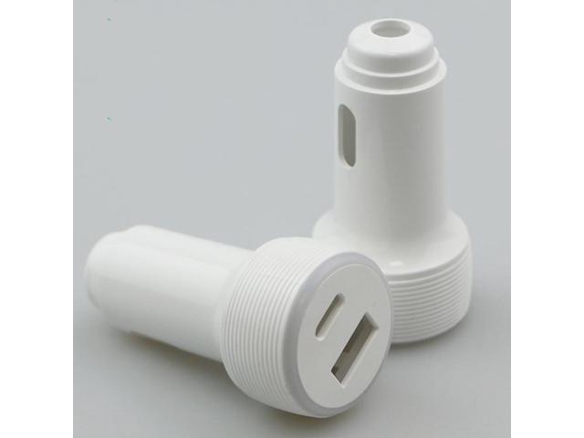 Car charger shell car charging head plastic shell power adapter shell-white
