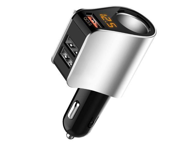 Neutral HY10 silver car charger car universal car charger one tow two three cigarette lighter adapter plug multifunction mobile phone fast charger