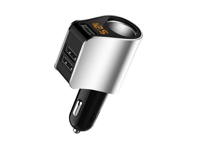 Neutral HY10 grey car charger car universal car charger one tow two three cigarette lighter adapter plug multifunction mobile phone fast charger