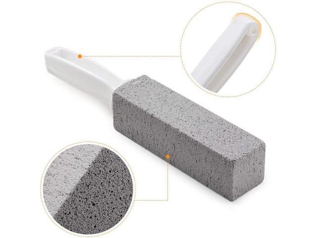 Cleaning Pumice Stone 2 Pack - Pair of Toilet Cleaner Stones to Remove Tartar and Stains Toilet Brush