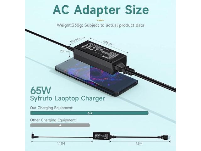 Laptop Charger for Acer Chromebook CB3-431 CB3-532 15 CB3-131 C720 PA-1450-26 N15Q8 N15Q9 N15Q10 CB3-111 CB3-531 CB5-132T CB5-311 CB5-571 C720P...