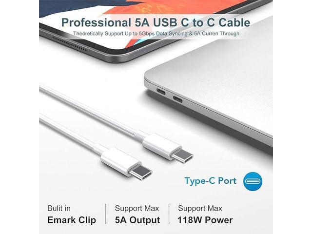 Charger - 118W USB C Charger Fast Charger Compatible with MacBook Pro/Air 16, 15, 14, 13 Inch, iPad Pro, Samsung Galaxy, and More USB-C Devices(7.2...