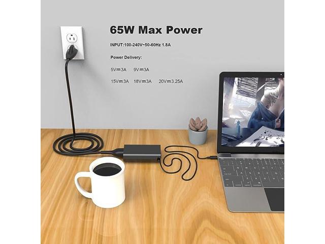65W 45W USB C Laptop Charger for Dell Latitude 7420 7370 7275 5285 5420 5520 5320 7320 5430 5530 7330 7430 9430 7410 5179 7390 5290 2in1,XPS 13...