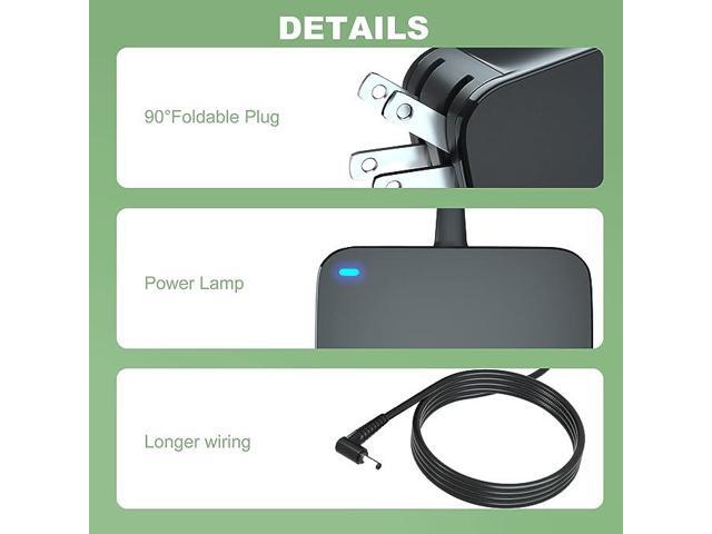 65W AC Charger Power Cord for Lenovo Laptop IdeaPad 3 Flex 5 14 15 14iwl S340 S145 100s 110 310 320 330 330s 510 510s V14 V15 Power Adapter Supply
