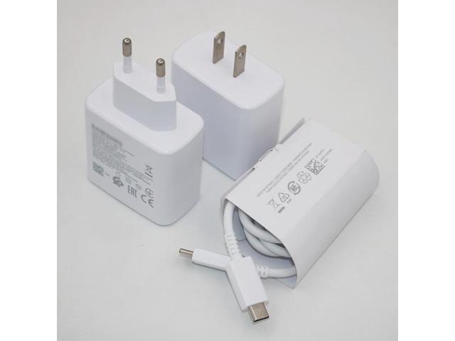 white25W Double type-c Fast Charger European Travel Plug Adapter for Samsung Galaxy S23 S22 S21 Ultra Plus iPhone MacBook Air EU International...
