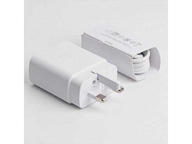 white 45W UK Super Fast Charger European Travel Plug Adapter for Samsung Galaxy S23 S22 S21 Ultra Plus iPhone MacBook Air EU International Power...