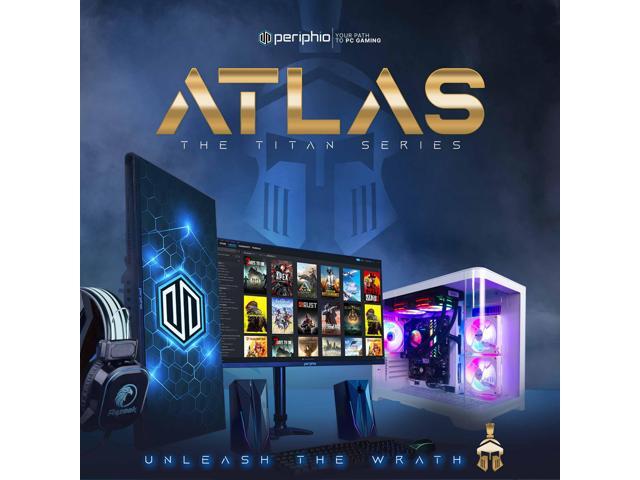 Periphio Atlas AMD Gaming PC, Liquid Cooled Ryzen 5 5600GT (4.4GHz Turbo), Radeon RX Vega 7 Graphics (Gaming Optimized), 16GB RAM, 2TB SSD, Windows...