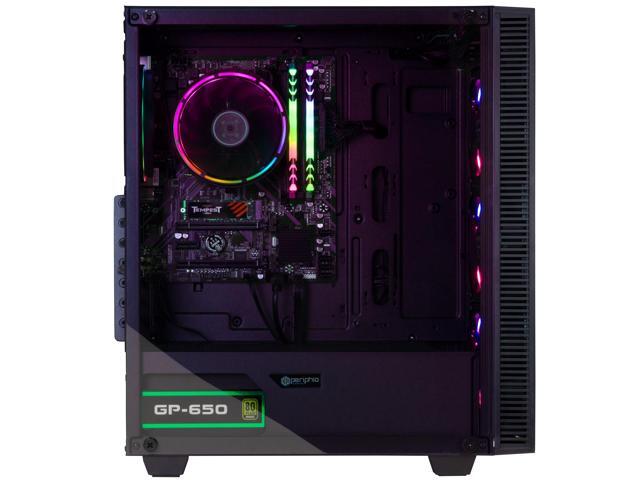 Periphio Terra Prebuilt Gaming PC AMD Ryzen 5 5600G (4.4GHz Turbo) Radeon Vega 7 Graphics 2TB Solid State SSD 16GB DDR4 RAM Windows 11...