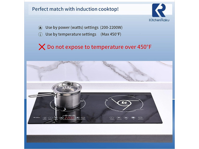 Induction Cooktop Protector Induction Cooktop Mat -(Magnetic) Cooktop Scratch Protector for Induction Stove, Silicone Mat for Air Fryer Liner By...
